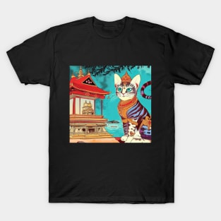 Hindu Kitty at the Temple T-Shirt